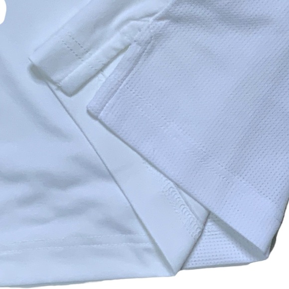 Callaway Golf Performance Polo Men Opti Dri Shirt Breathable Stripe White Blue S - Picture 6 of 16